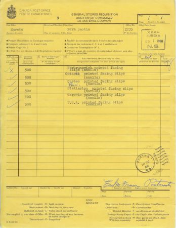 3  Eureka Post Office Order Form 313